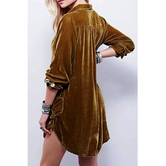 NWT Woodland Celtic Velvet Shirt Mini Dress - Picture 5 of 5